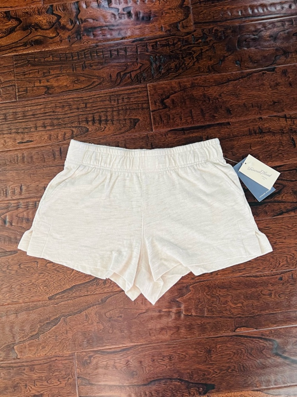Universal Thread Cream Lounge Shorts with Elastic Waist